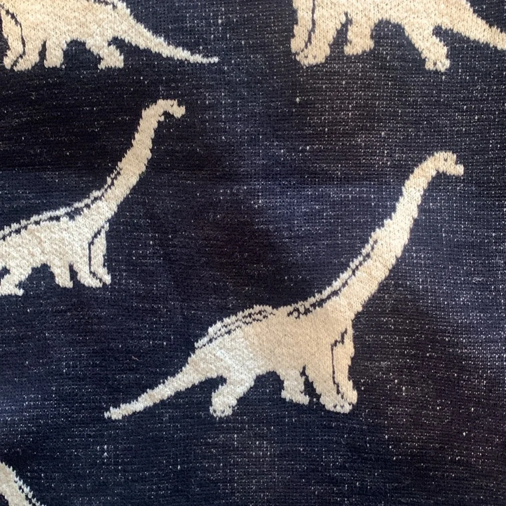 Frolics kids navy dinosaur print blanket - Picture 3 of 5
